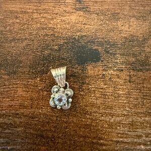 Sterling Silver Pendant with Blue Topaz